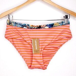 Patagonia Swimwear Shell Seeker Bottoms Size Small Tarkine Path Petra Pink NWT